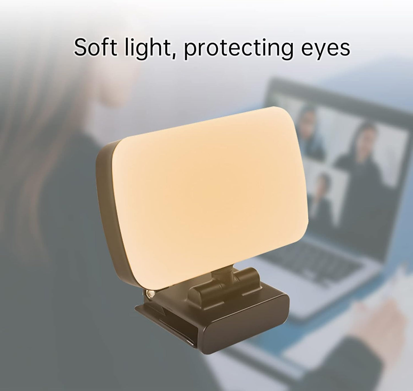 ChiweiJ 3 10 Dimming Webcam Light USB Powered Mini Video Light with Colors and Modes, Flexible Rotatable LED Light