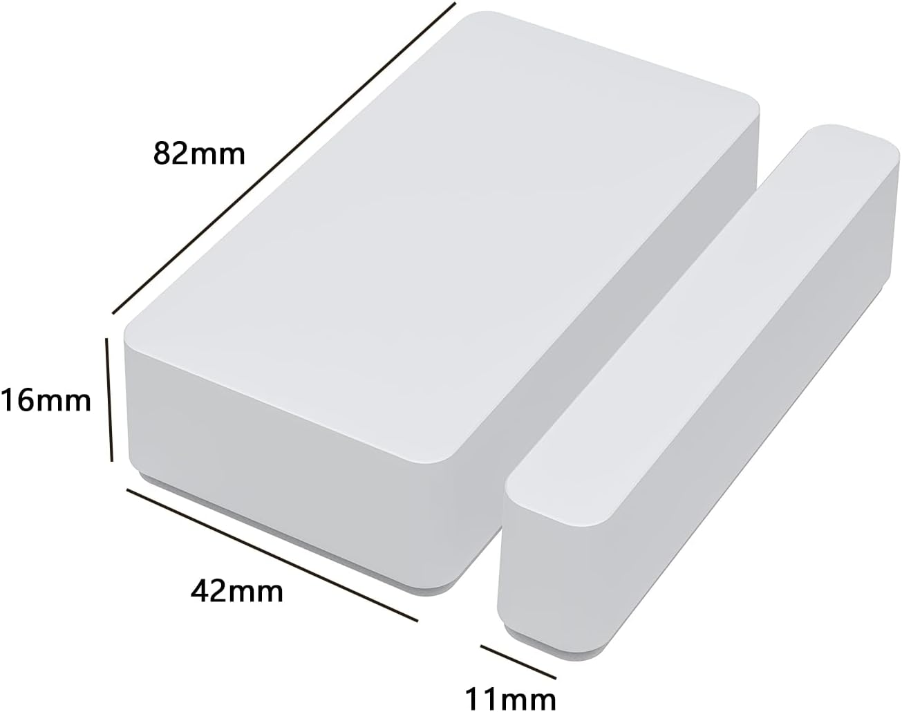 EACHHAHA Mini Door Sensor, Wireless Door Window Sensor for Home Automation, Works with APP, Zigbee Door Sensor, No Hub