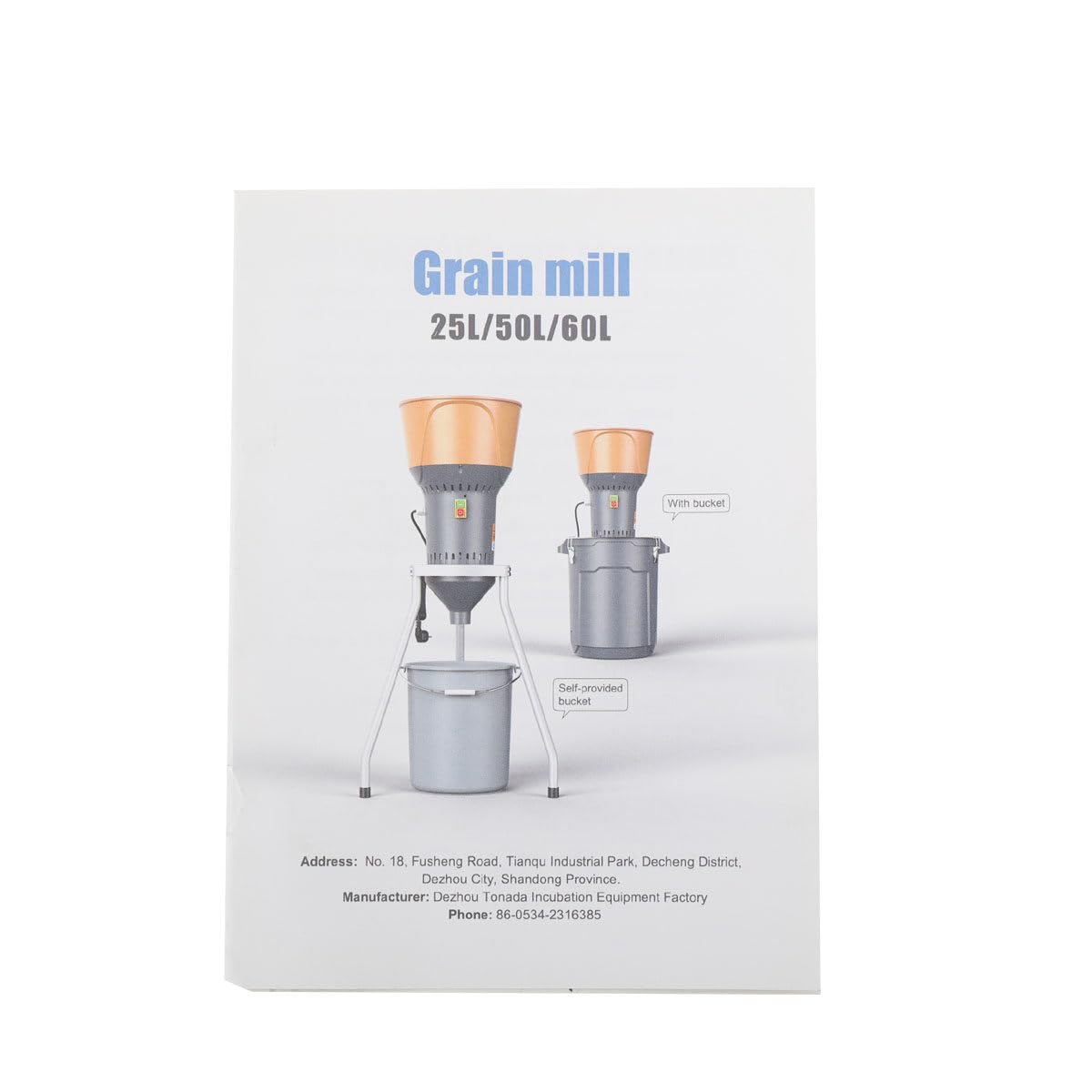Grain Mill Corn Grinder, 1000w Electric Feed Grinder Mill Dust-Free Dry Cereals Grinder with Detachable Hopper & 5 Sieves for for Wheat Corn Grain Spice Coffee Beans 6.6 Gallons (25L)