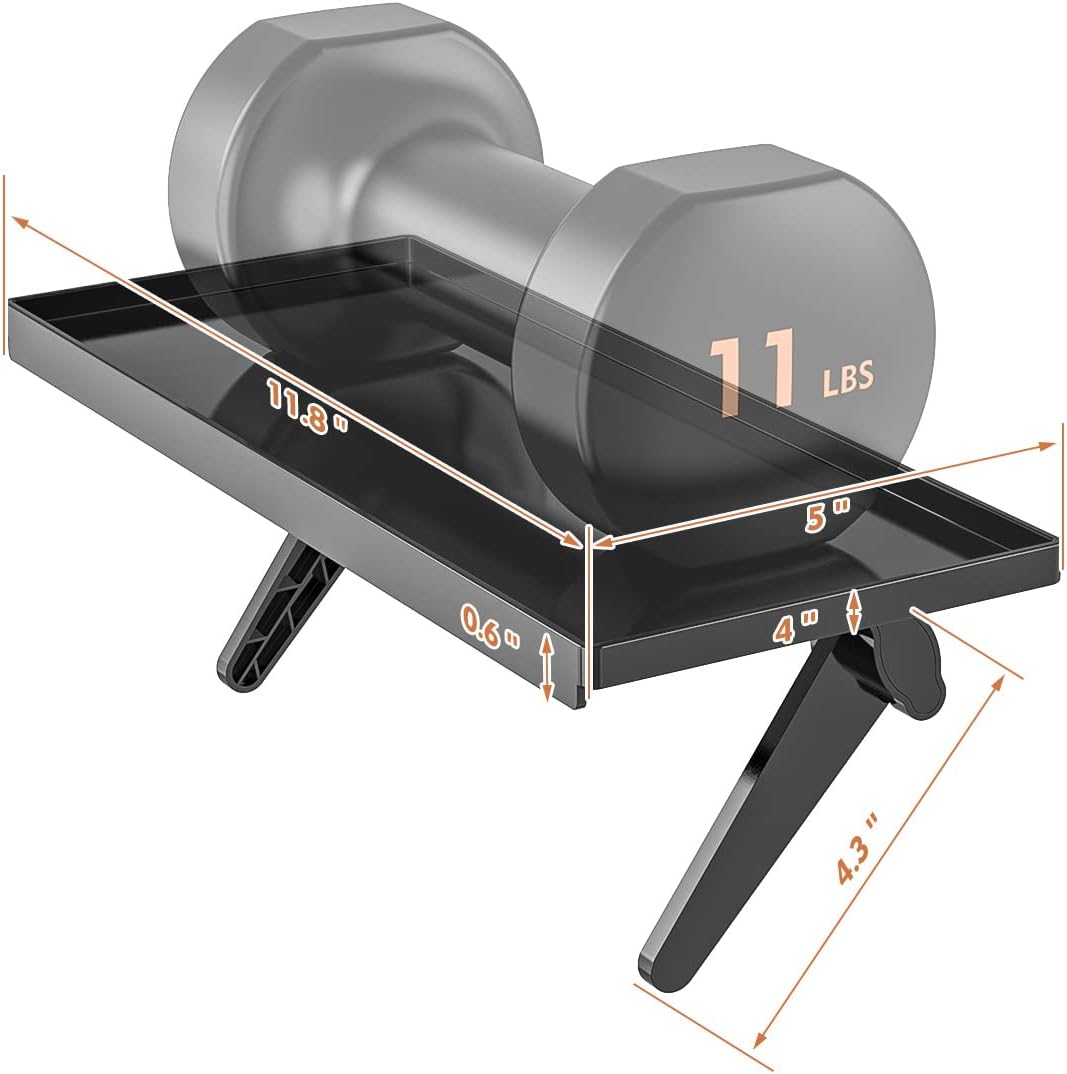 2 Pack 12 Inch Top Shelf TV Mounting Bracket Flat Panel Mount for Streaming Devices, Media Boxes, Speakers and Home