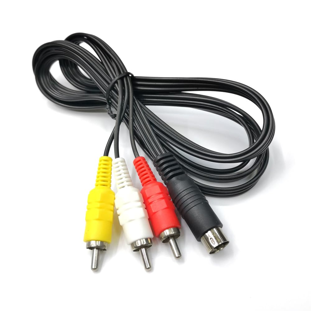 myezfit 9 9P 3 DIN Pin to RCA Audio Video Composite Cable Male Plug to RCA Male Stereo AV Wire Connection Wire Cable
