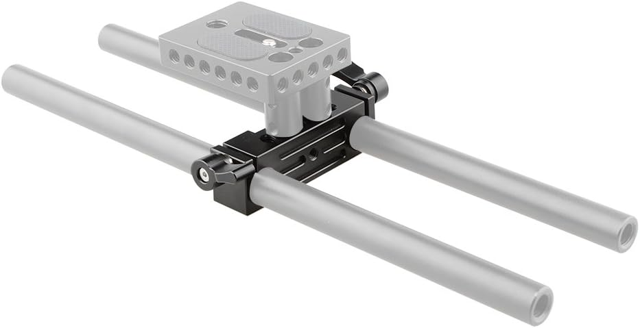 CAMVATE 15mm Railblock 15mm System(2 1778 Rod Clamp for DSLR Rail Rig Rod Support PCS)