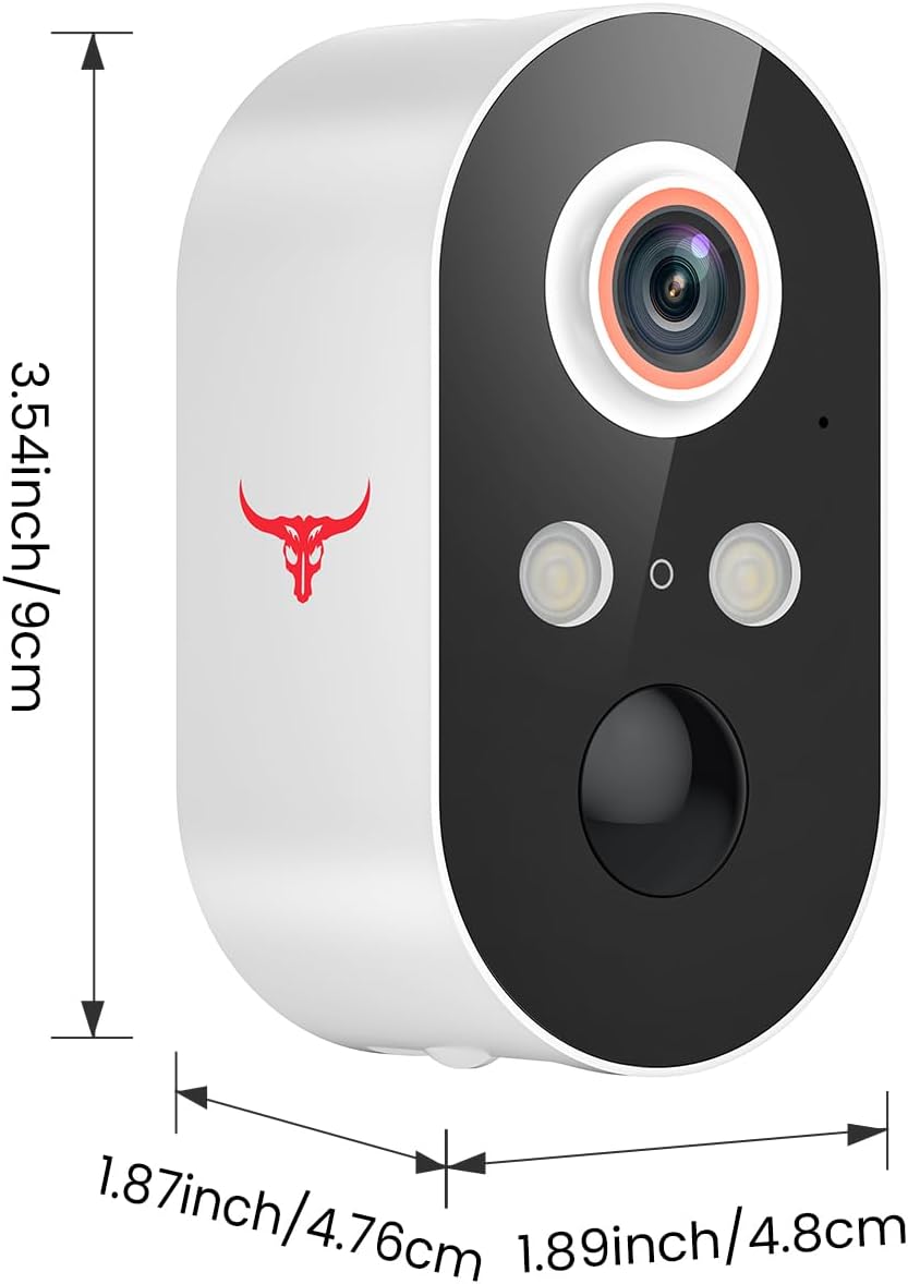 Safemogulix 1080P, 120 2.4GHz Security Cameras Wireless Outdoor View, Battery Powered, Wi-Fi Cameras for Home Security