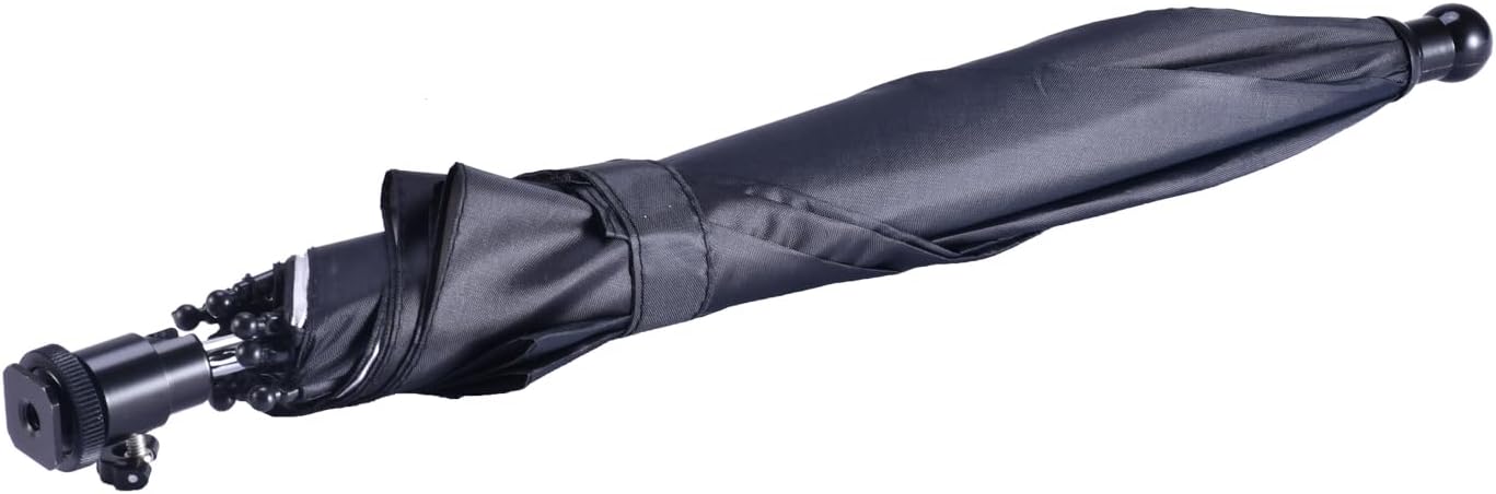 CamRebel DSLR Mirrorless Camera Hot Shoe Umbrella Rain Cover Protector Sunshade (Black)