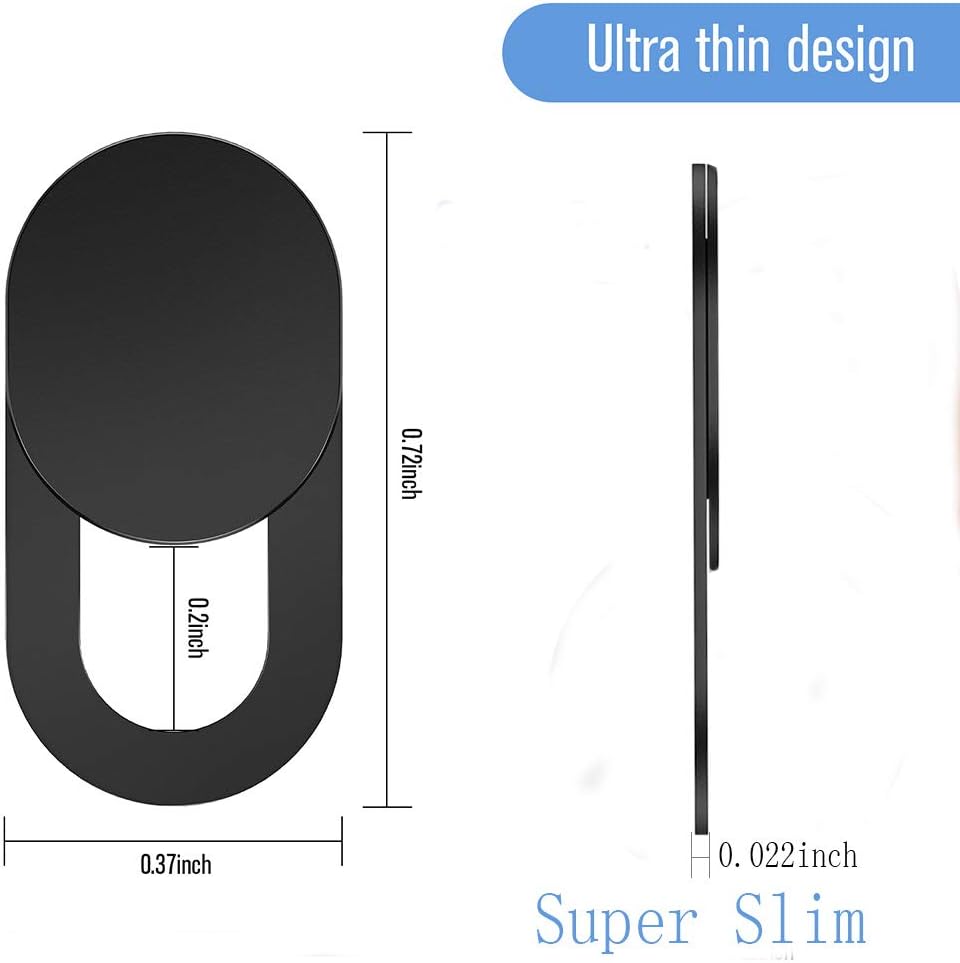Toojcc Slide,[6 Pack] 0.022in Webcam Cover Ultra-Thin Laptop Web Camera Cover Compatible with Camera