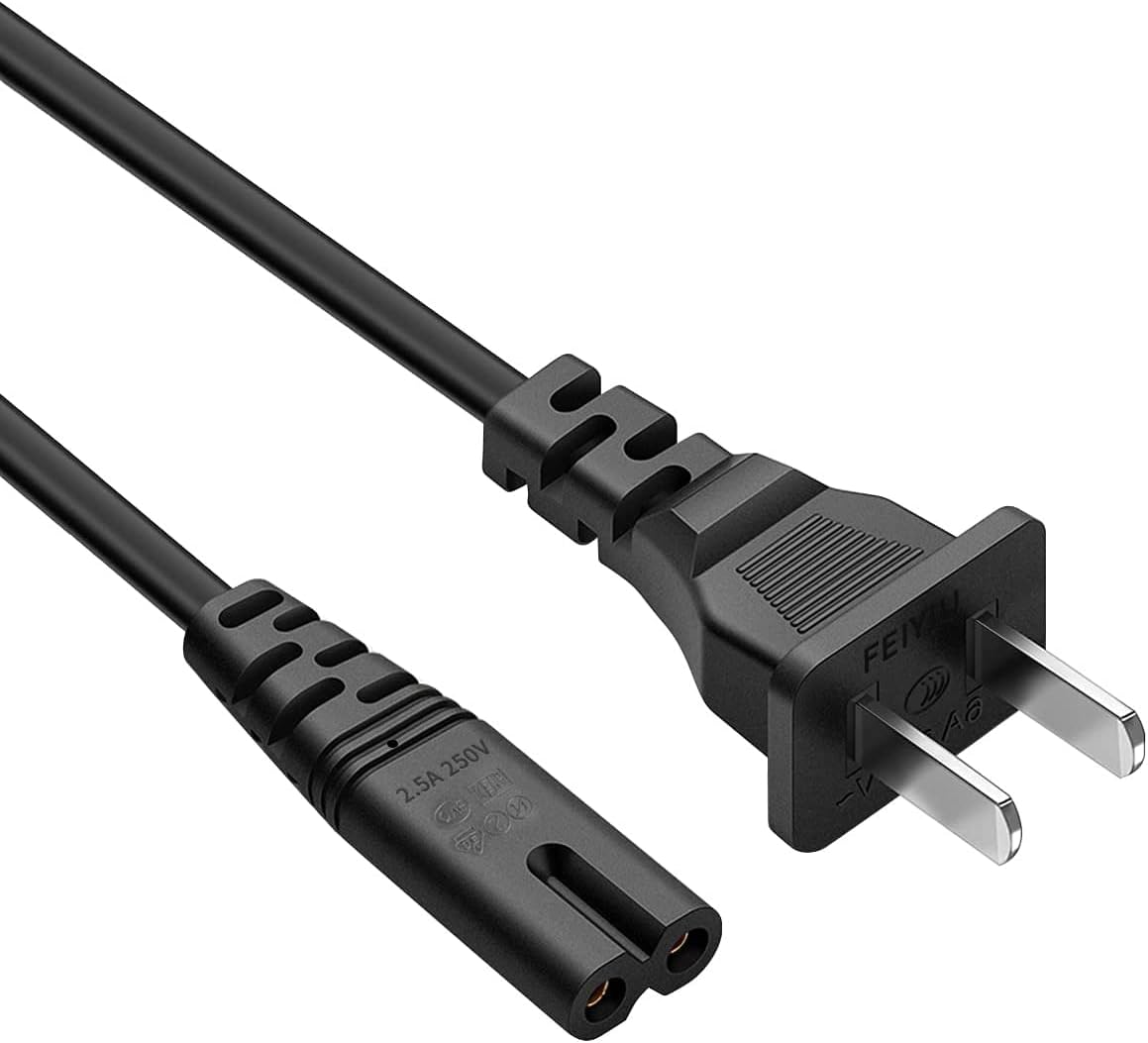 JMDDS 10FT 2 Printer HP Power Cord Cable for HP OfficeJet Pro, Envy, DeskJet Series Printers Prong Replacement - (ETL