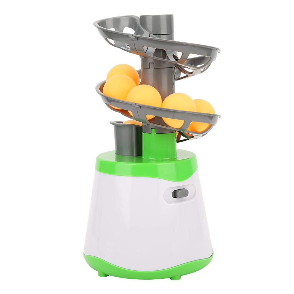 Vbestlife Automatic Machine for Beginners, 10 Balls Table Tennis Trainer Balls Launcher Training Machine Table Tennis Robot for Beginners Training