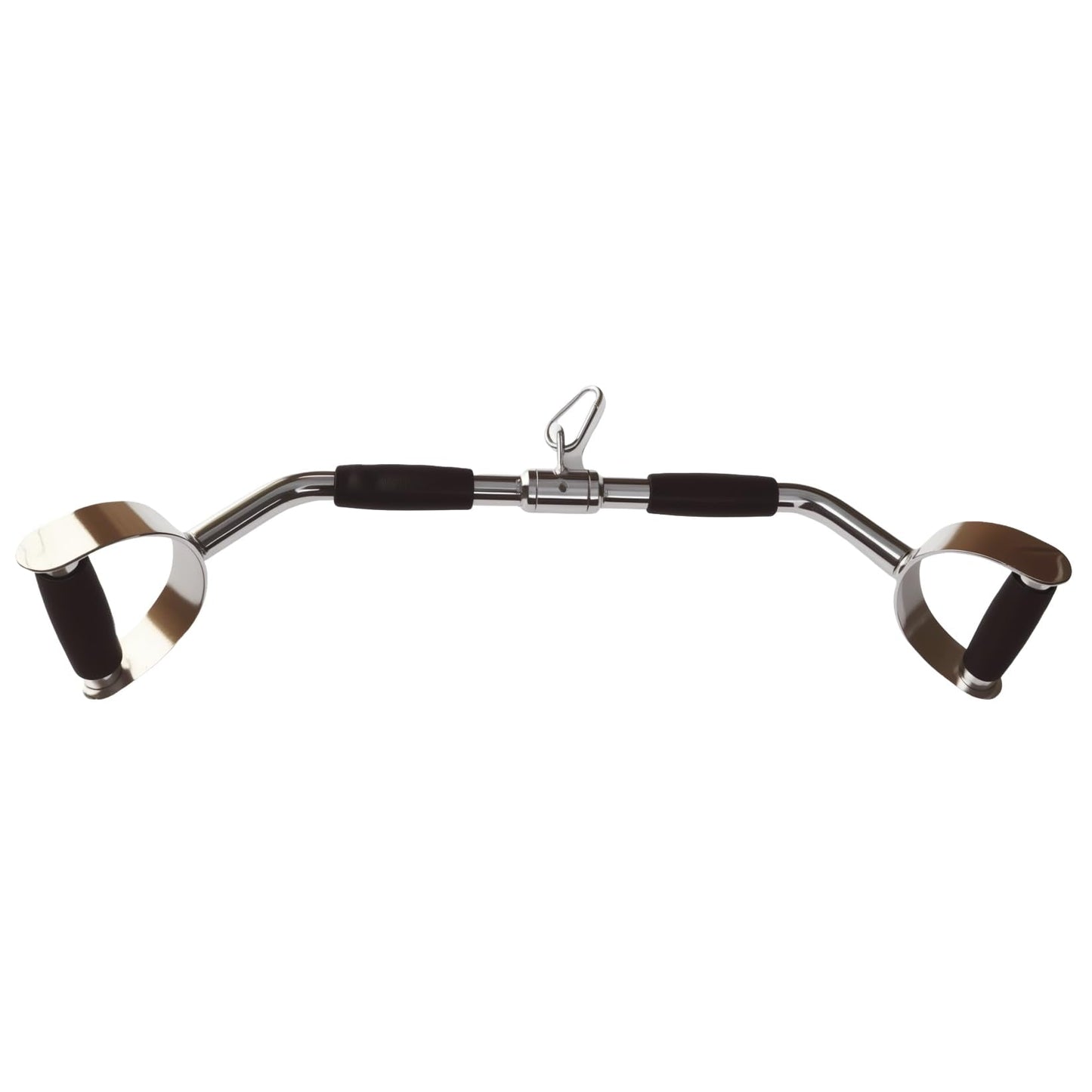 yuhqc LAT Pull Down Bar Press Down Bar Cable Machine Attachment Multi Gym Attachment Solid Steel Tricep V-Bar (28 Inch)