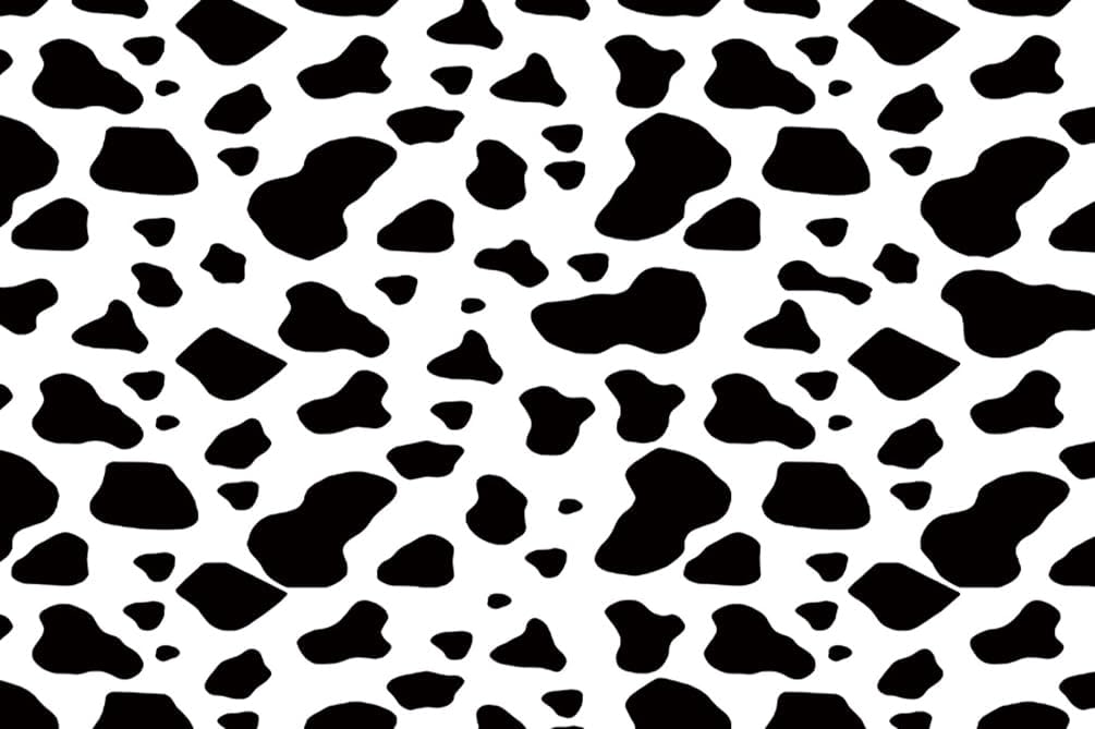 AOFOTO 10x6.5ft Cow Party Backdrop Black and White Dairy Cattle Holy Cow Print Farm Animals Theme Happy Birthday