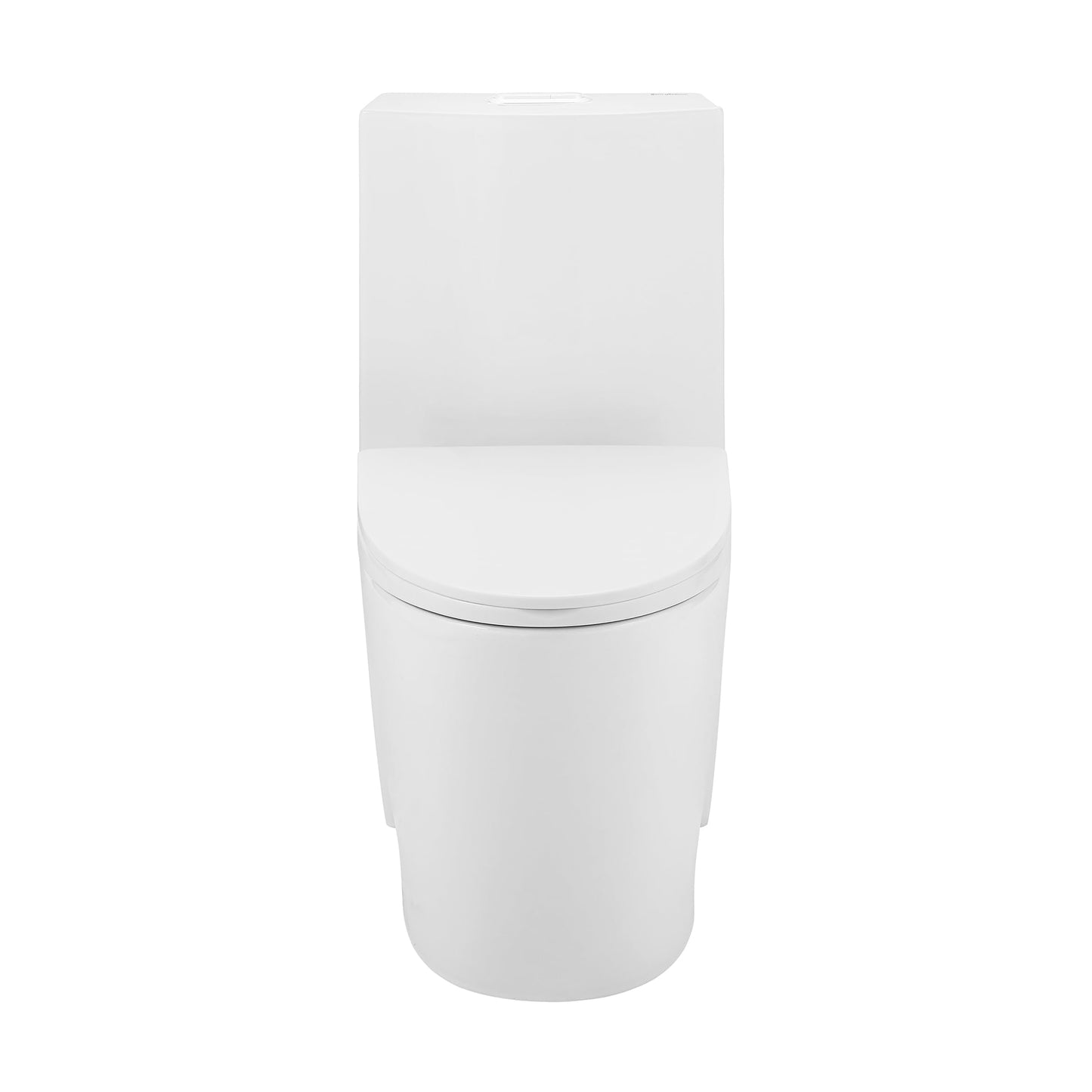 Swiss Madison SM-1T254 St. Tropez One Piece Toilet Dual Tornado Flush 0.8/1.28 GPF with Soft Closing Seat, Comfort Height
