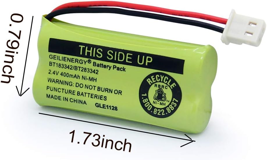 GEILIENERGY BT162342/BT262342 BT183342/BT283342 BT166342/BT266342 CS6114 CS6419 CS6719 EL52300 CL80111 (Pack 2) Battery