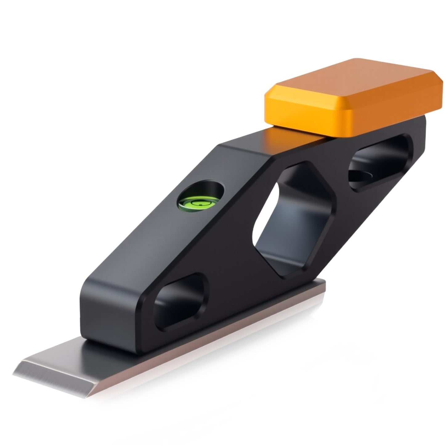 Block Plane with Built-in Level – Durable Hand Planer & Wood Plane – Precision Chisel Plane with Hardened Flat Blade – Compact Woodworking Tool for Edge Trimming, Plug Finishing & Joinery Cleanup
