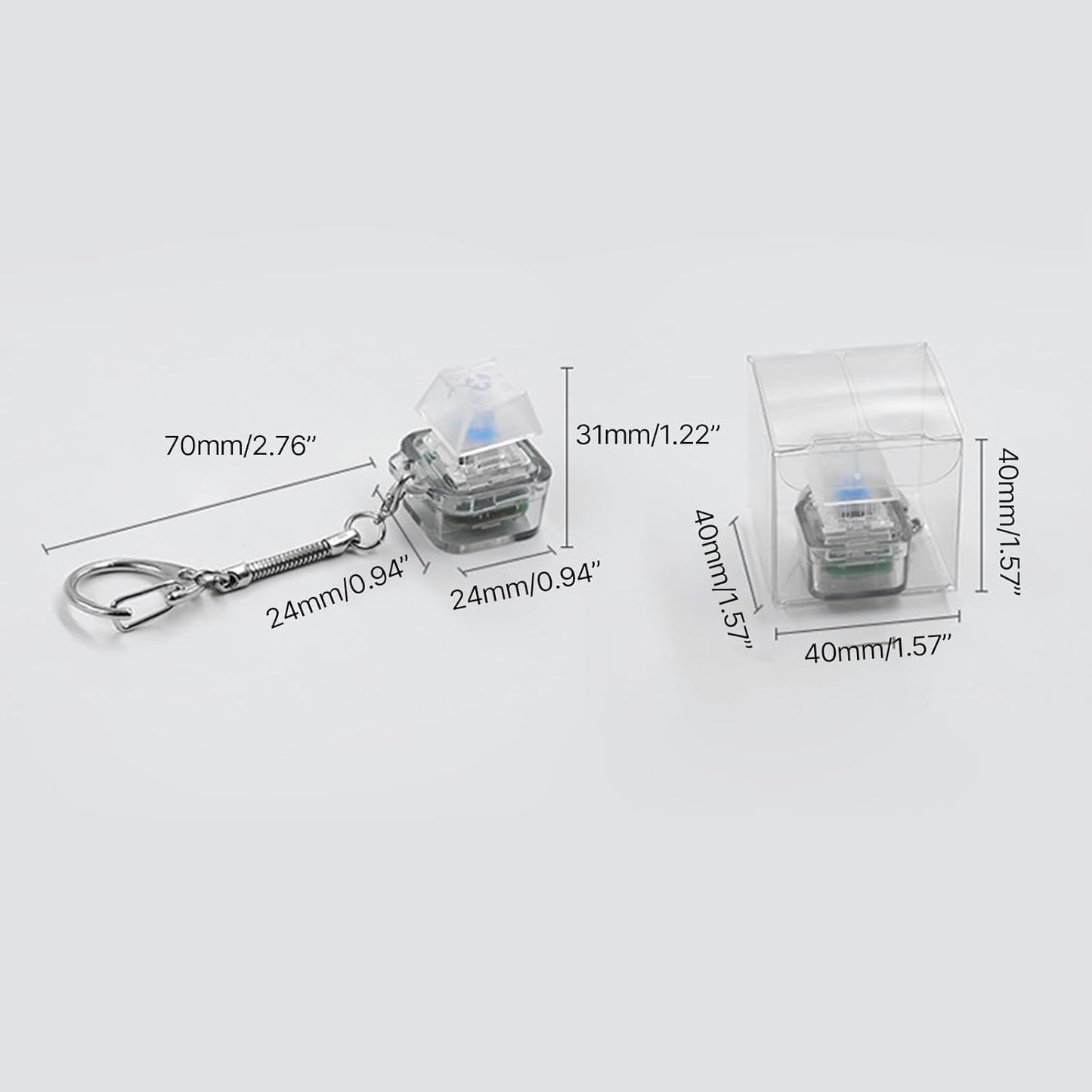 ZSYTF Light Keyboards Switches Shafts Tester Keychain Mechanical Keyboards Switches Testing Tool Stress Relief Toy