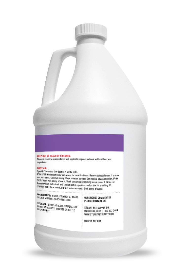 Stuart Pet Supply Co. Professional Strength Deep Clean (Gal.) 3X Carpet Cleaner Solution & Deodorizer, Concentrated Encapsulating Carpet Shampoo, Pet Odor & Dirty Carpet Cleaning Solution 128 fl oz.