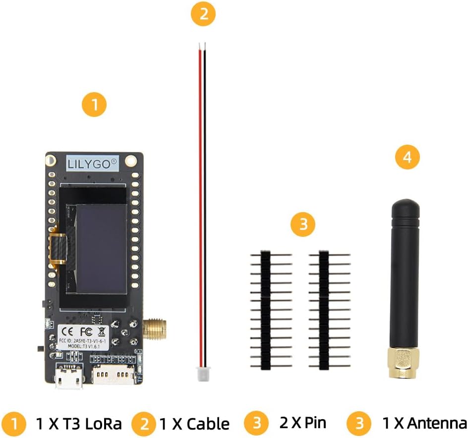 LILYGO LoRa32 433Mhz ESP32 0.96 Inch Development Board OLED SD Card BLE WiFi TTGO Module