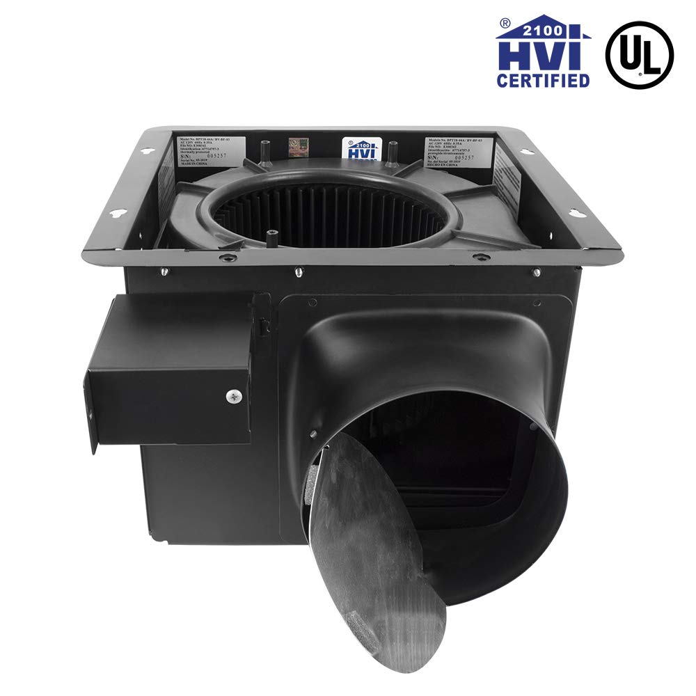 BV Bathroom Exhaust Fan 140CFM - Bathroom Fan 1.0 Sones, 6" Duct Collar, Rooms Up to 140 Sq. Ft.| Energy-Saving Ventilation Fan, Stainless Steel - No Attic Access | Ultra-Quiet HVI 2100,UL Certified