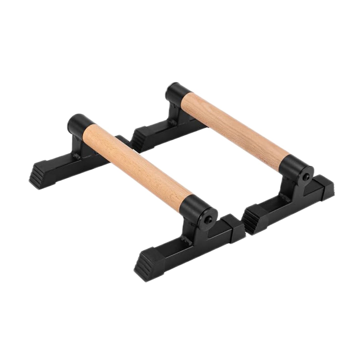 Wood Push up Bars Parallettes Bars Higher Quality Calisthenics Equipment Perfect, Pushup Bar and Handstand Push up Handles for Calisthenics, Fitness, Gymnastics, Aerobics Support 620 Lbs (Black 33cm)