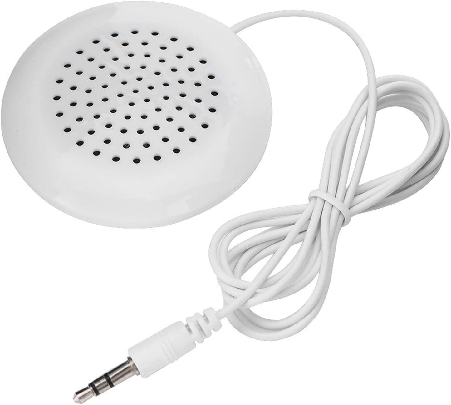 Kodrily 3.5mm 2.4in 0.6in MP3 MP4 DIY Pillow Speaker, ABS Mini Stereo Speaker Wired, Diameter Thickness Under Pillow