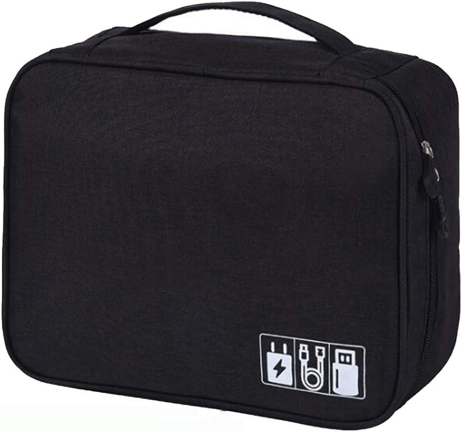 BYOYO Carrying Bag Case Storage Organizer for Projectors and Accessories (Black,Single)