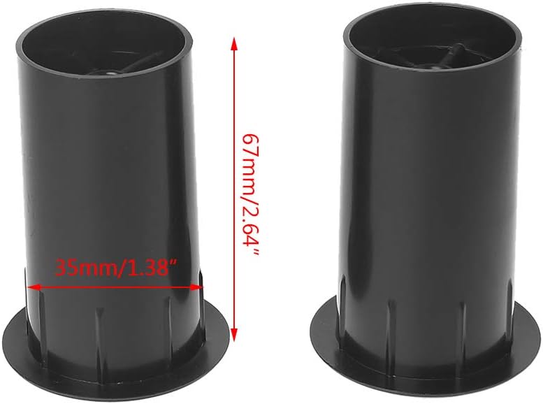 XISAOK 4 Inches (Set 2) Black,35x67mm Subwoofer Woofer Speakers Ports Connectors Tube Inverter Speaker Vent