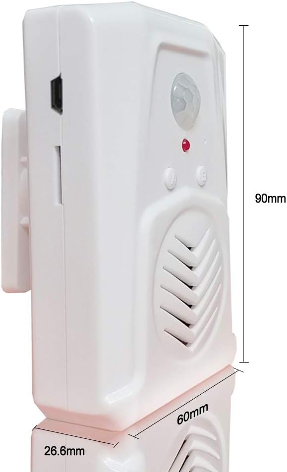 Waytronic MP3 Replaceable Voice PIR Infrared Motion Sensor Activated Welcome Doorbell for Shop Store Christmas Audio