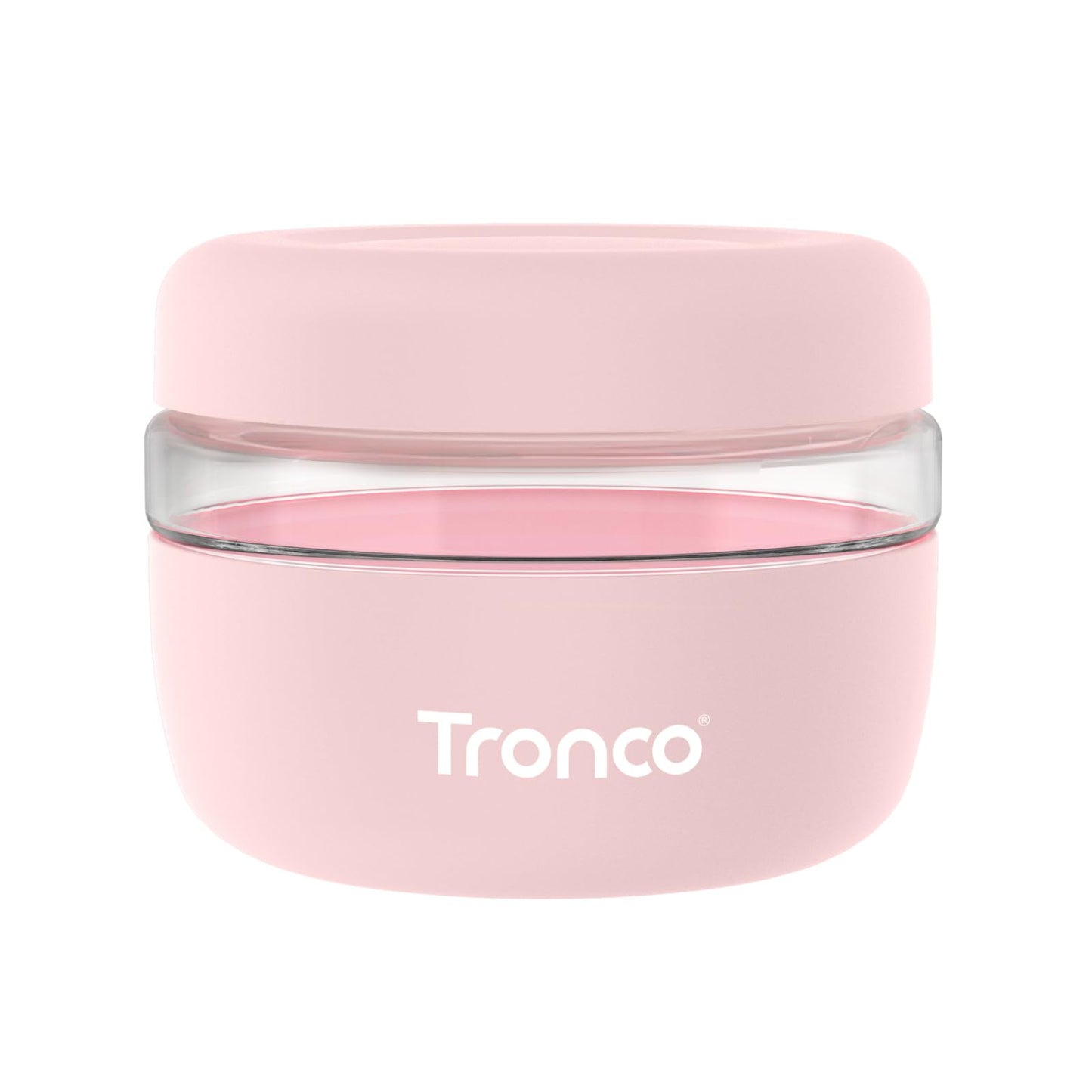 Tronco 16 oz Glass Food Storage Containers with Lids, Airtight, Leak & Spill Proof Glass Lunch Bowls for Meal Prep, Salad, Yogurt, Soup & Stew, Microwave & Dishwasher Safe, BPA-Free, Set of 1