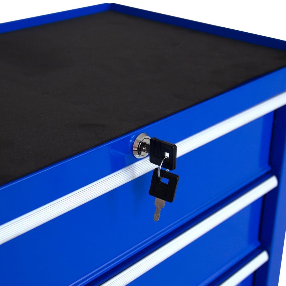 Torin 5 Drawer Tool Chest on Wheels, Rolling Garage Tool Storage Cabinet Workshop Organizer with Locking System for Garage, Warehouse, Workshop, Repair Shop