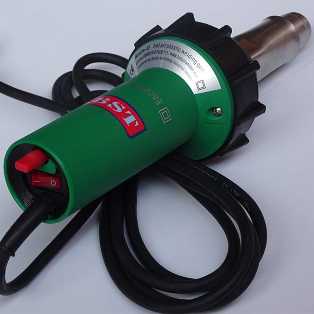 HKBST Hot Air Plastic Welder,1600W TPO Welder Kit With 4 Welding Nozzles,4 Pressure Seam Rollers, Professional Heat Gun for Vinyl PVC TPO & Shrink Wrapping, Essential Plastic Repair Welder Kit