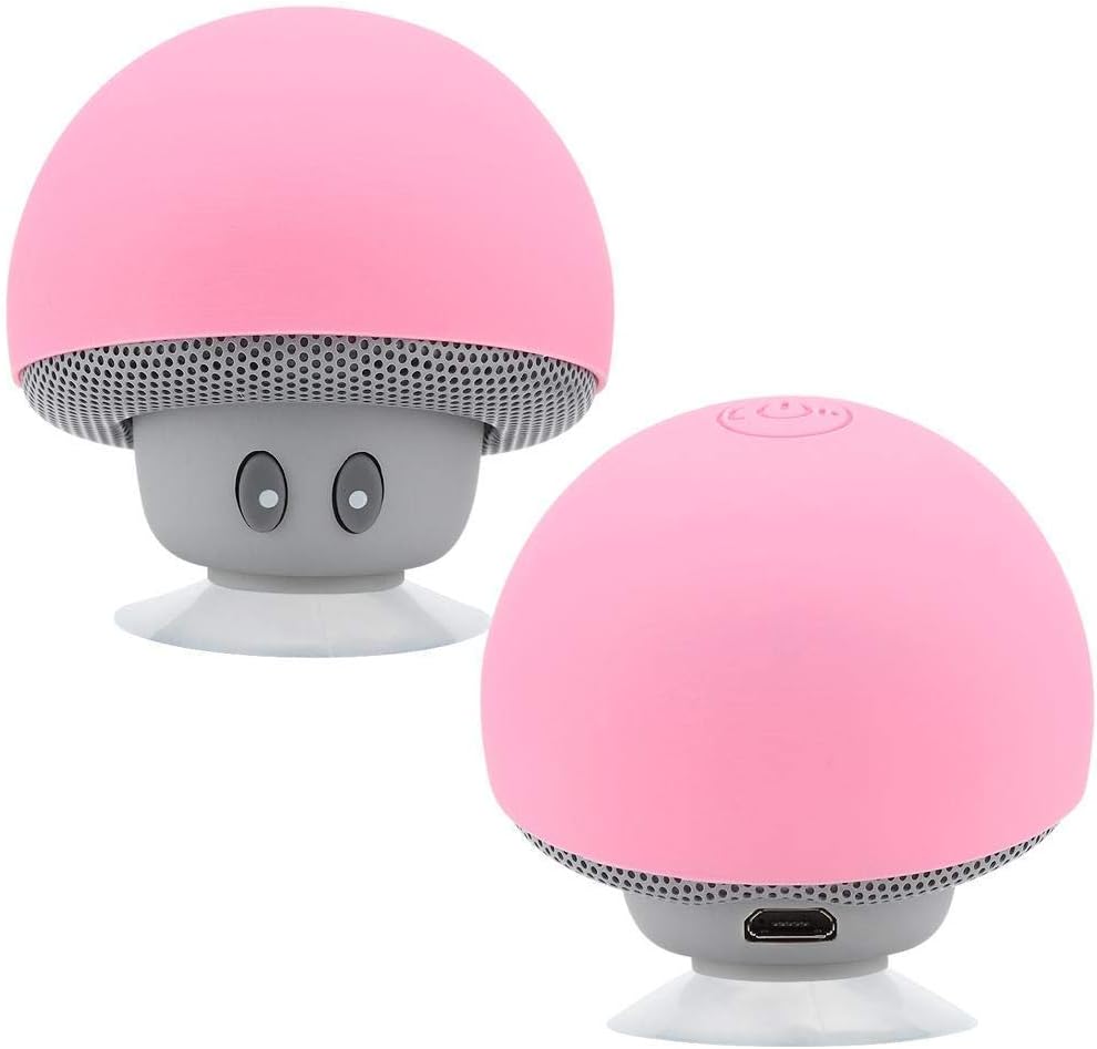 Socobeta Bluetooth Speaker Mini Portable Speaker Mushroom Subwoofer with Suction Cup Function