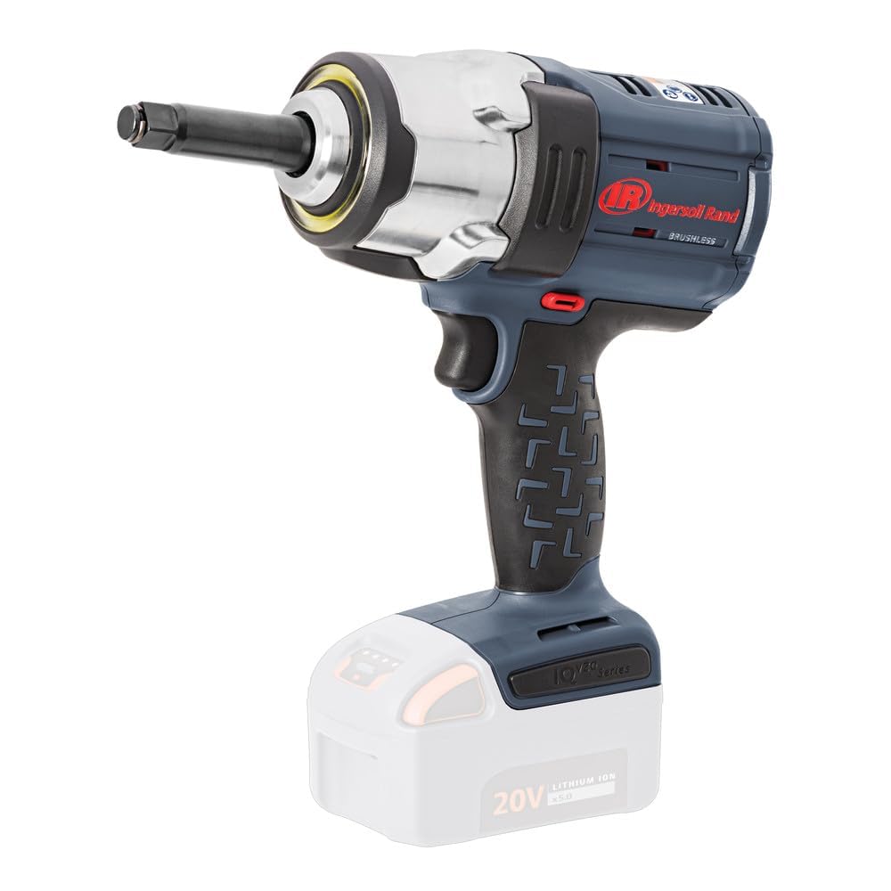 Ingersoll Rand W7252 20V High-torque 1/2" Cordless Impact Wrench, 1500ft-lbs Nut-busting Torque, 2" Ext Anvil