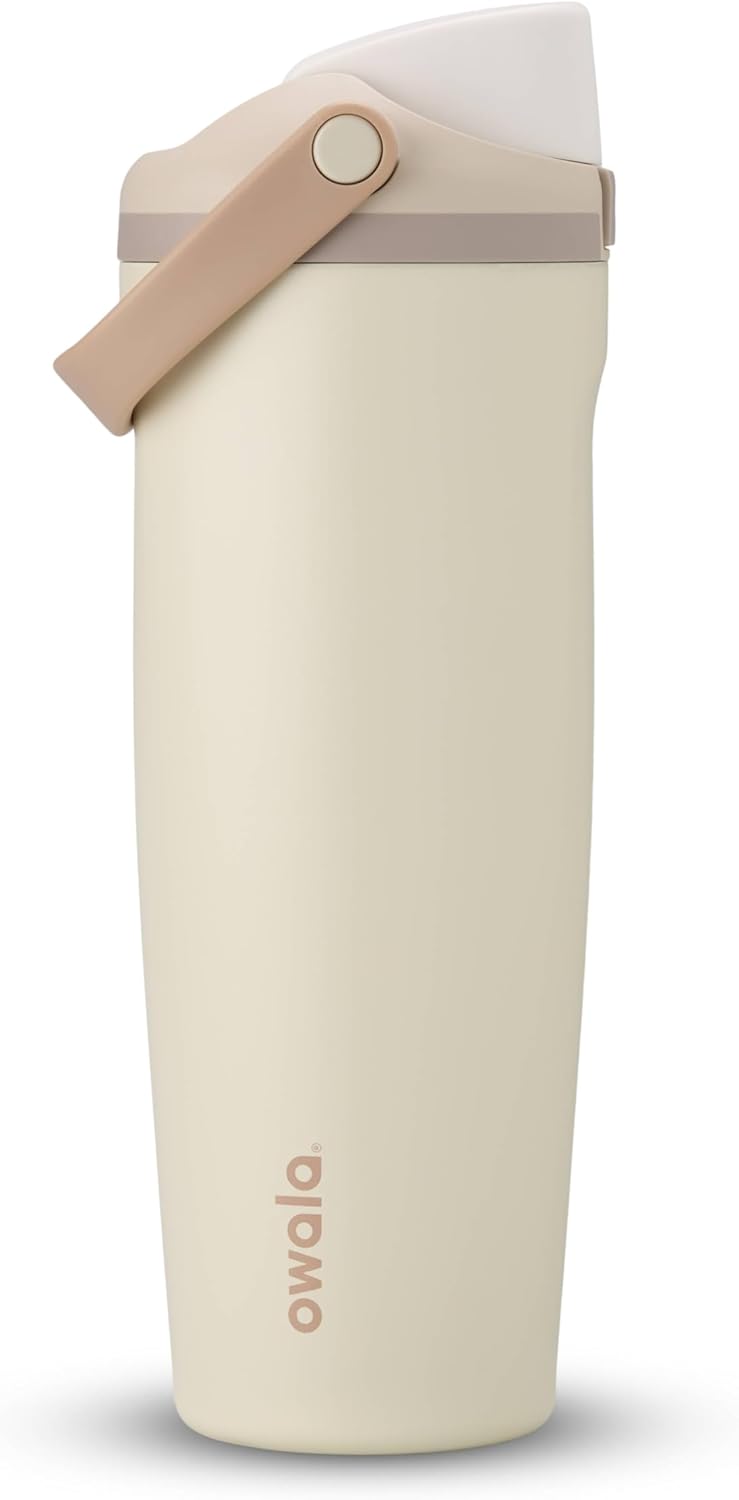 Owala FreeSip Sway - 30-Oz. Stainless Steel Water Bottle - Tan (Lightly Toasted)