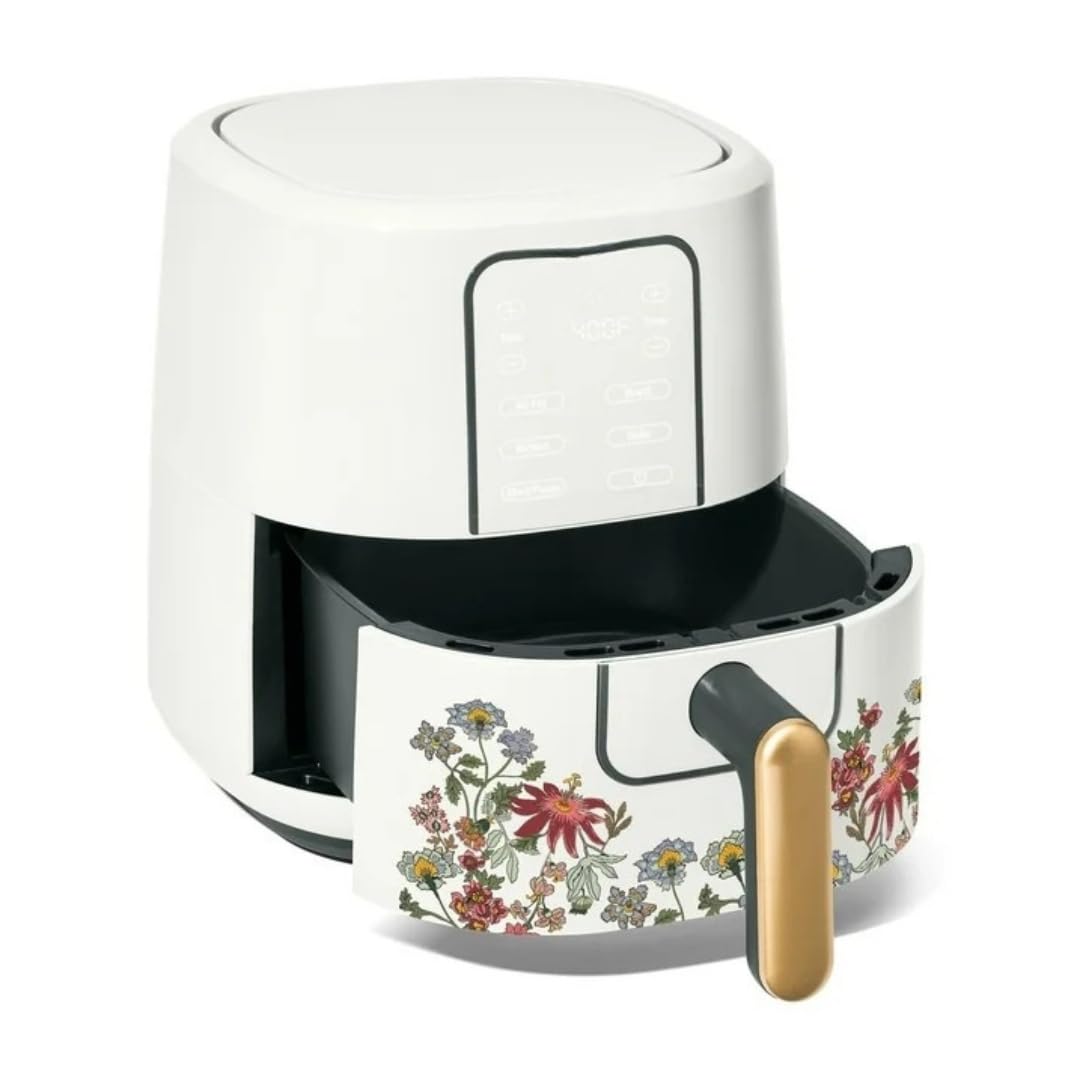 Wonderful 3-Quart Digital Air Fryer with TurboCrisp Technology, Compact Countertop Design with 4 Presets for Baking Roasting and Reheating (Wildflower White Icing)