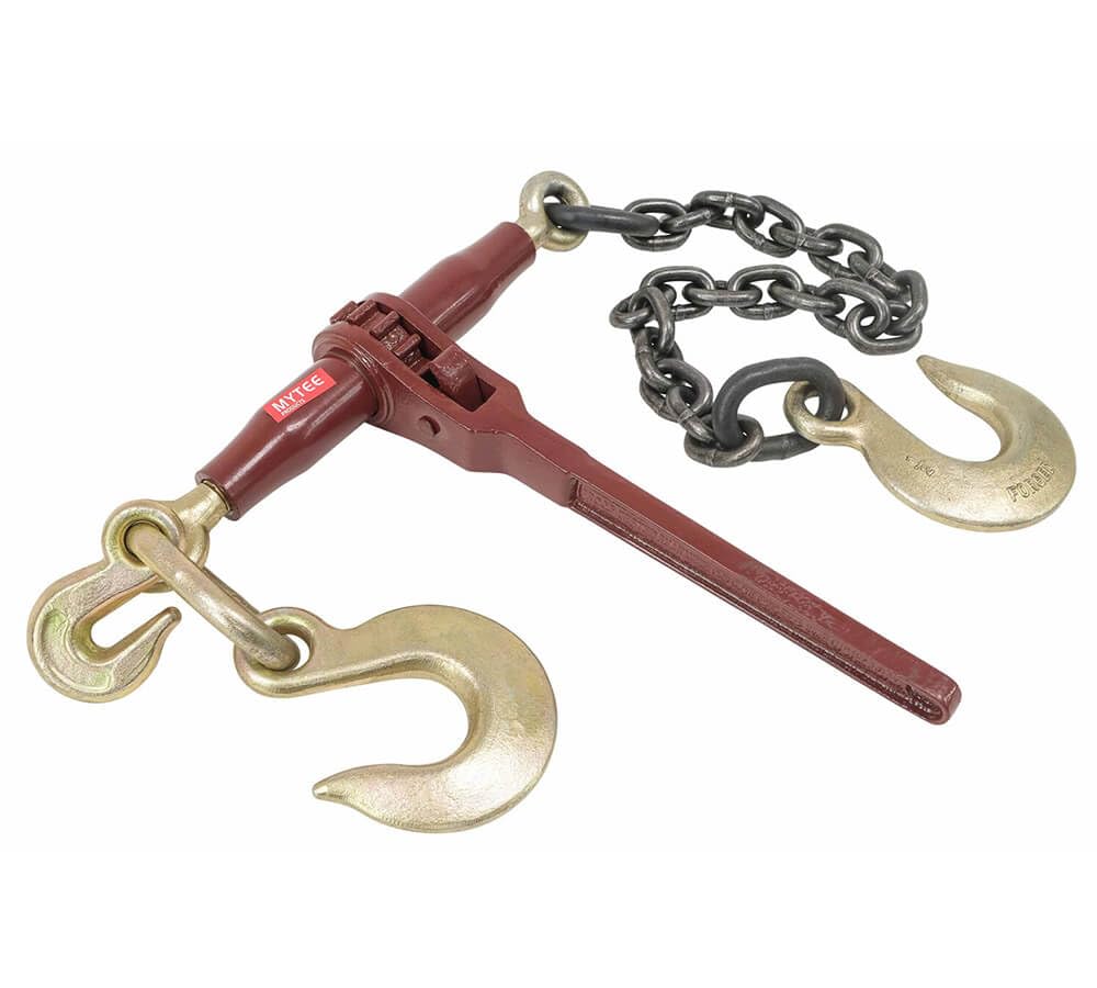 Mytee Products (2 Pack) Ratchet Pro Binder w/ 3/8" Grab & 1/2" Sling Hook, & 2' G8 Chain & 1/2" Sling Hook, 7100 WLL