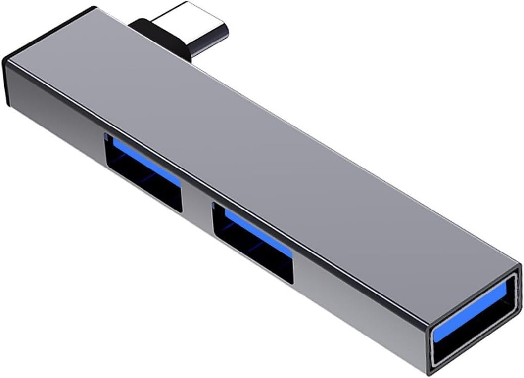SHYYOULQE 90 4 2 USB2.0, 1 USB3.0 Degree Portable USB C Hubs Port Expansion, Fast Data Hubs with for PC Laptop C
