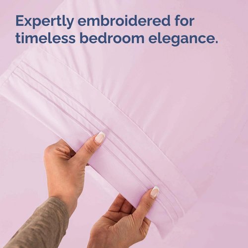 King Pillow Cases by [Brand Name] - Ultra Soft Hotel Quality Covers | Cozy, Wrinkle-Free & Fade Resistant - 4 Piece Set in Light Pink