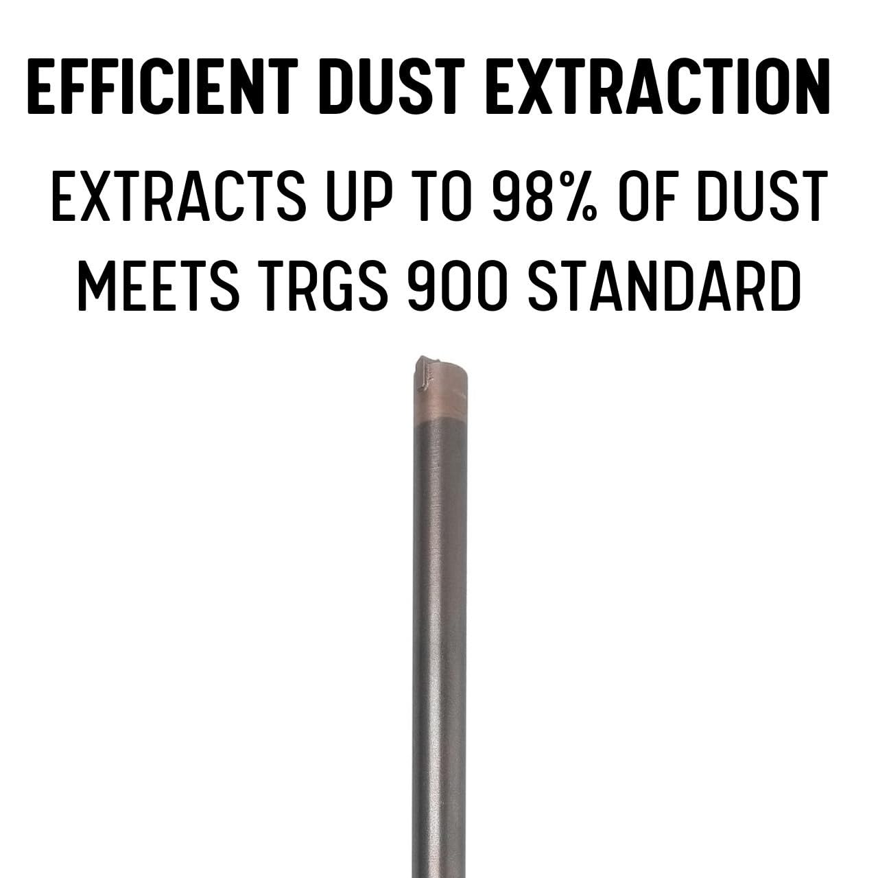 Drill America 1-3/8” X 47-1/4" SDS-Max Multicut Dust Extraction Drill Bit