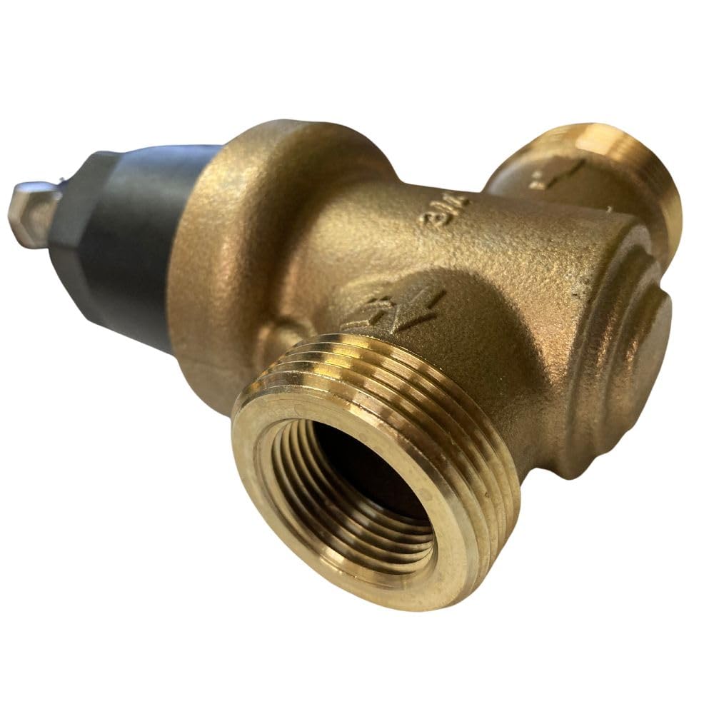 Water Pressure Reducing Valve Double Union Brass Stainless Steel Strainer Threaded (1 1/4)