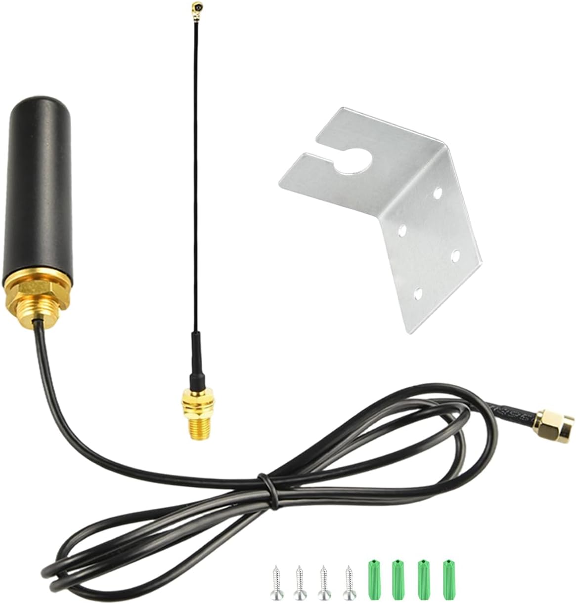 Boobrie 915Mhz 5dBi 15CM ESP32 V3 915MHz LoRa Antenna Omni-Directional SMA Male + Adapter Cable for Meshtastic LoRa