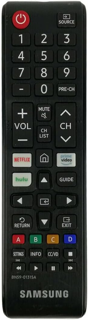 Samsung (BN59-01315A) Remote Control for Select TVs - Black