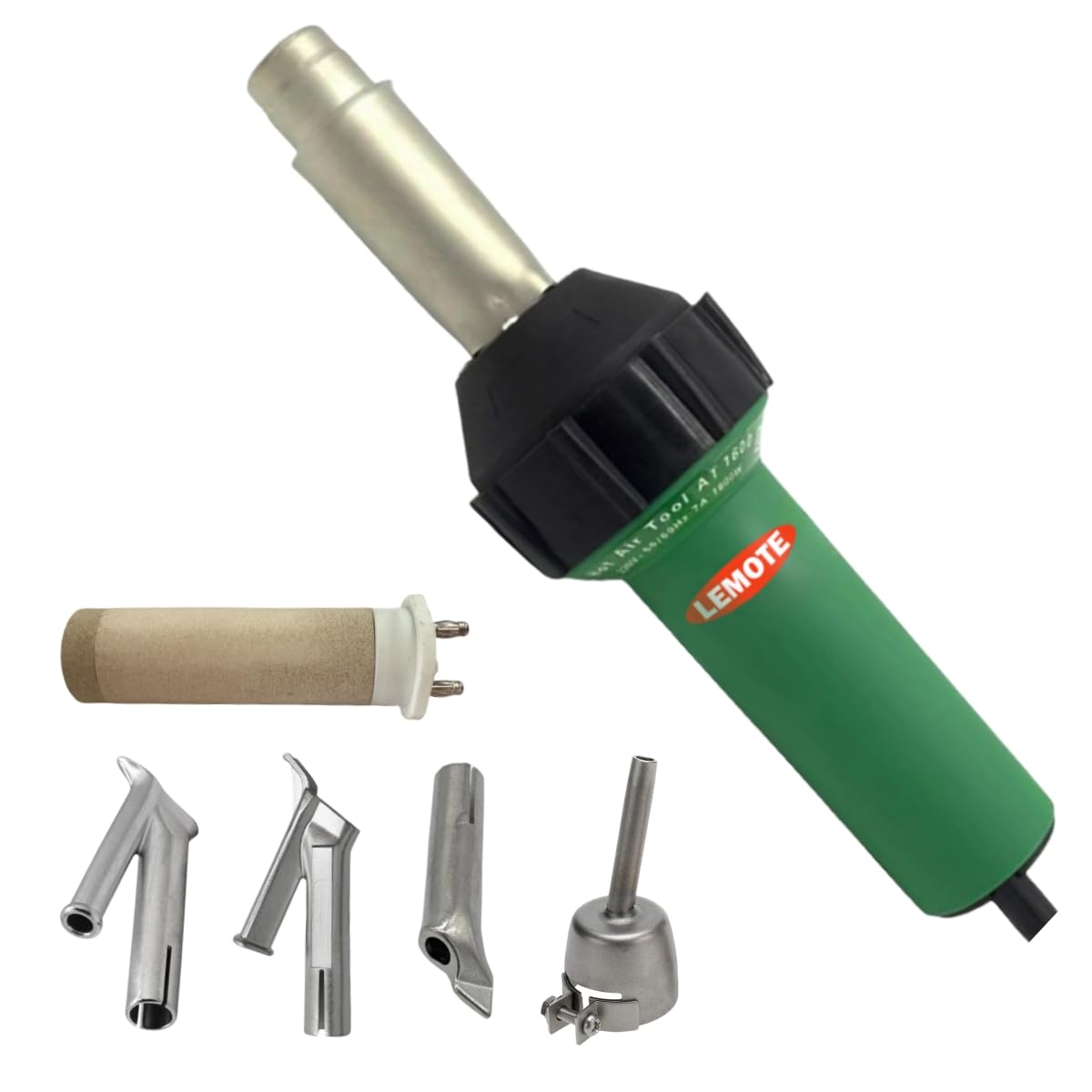 110V 1600W Plastic Welding Gun Hot Air Gun PVC Plastic Floor Welder PP Heat Gun Hot-blast Air Welding Machine (Set 1)
