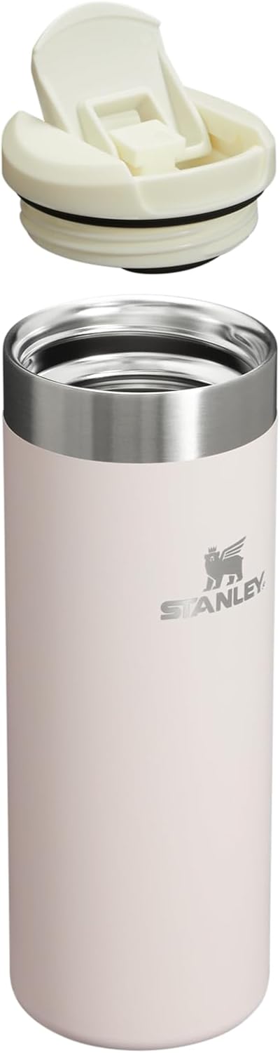 Stanley AeroLight Transit Bottle 16 oz - Lightweight Insulated Stainless Steel | Leak-Resistant Travel Mug | Rose Quartz