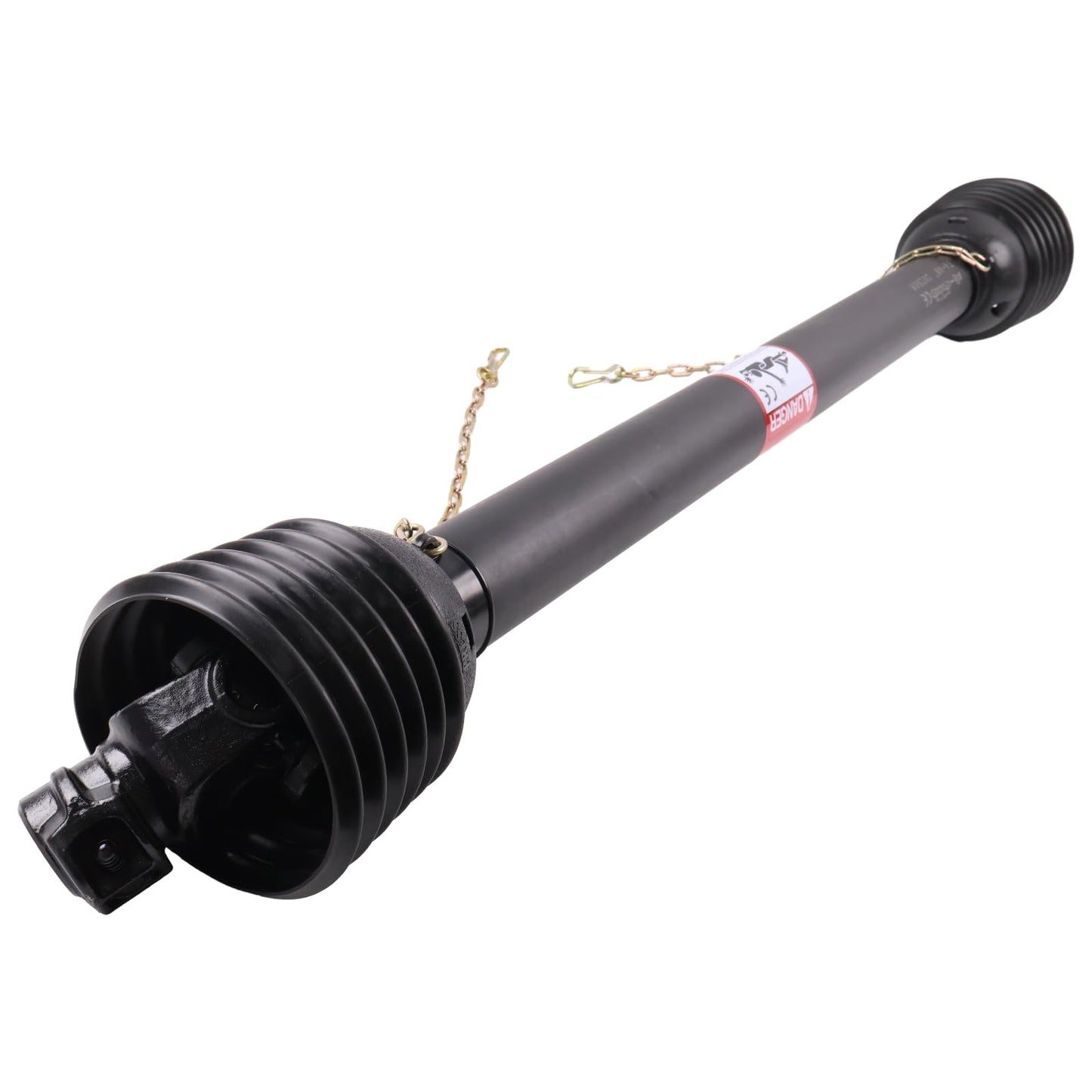 KSQOON PTO Drive Line, Post Hole Digger (1-3/8" x 6 Spline Quick Disconnect Tractor End) 48" -68", 4 Series