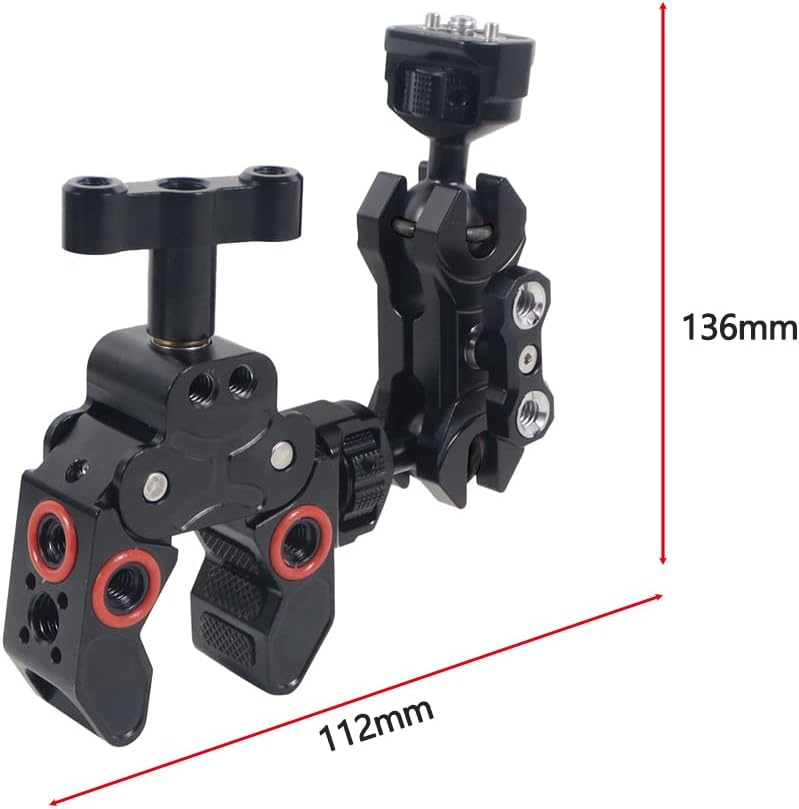 FEICHAO XT20/XT30, F5Pro Magic Arm Kit Anti-loosening with Super Clamp/Camera Cage Aluminum Alloy Compatible with Fuji