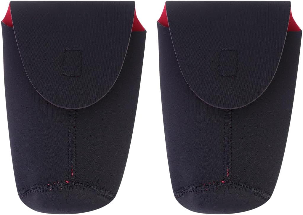 2pcs Thickened Neoprene Camera Lens Bag Diving-Resistant and Lens Sleeve Compact Protective Pouch for DSLR