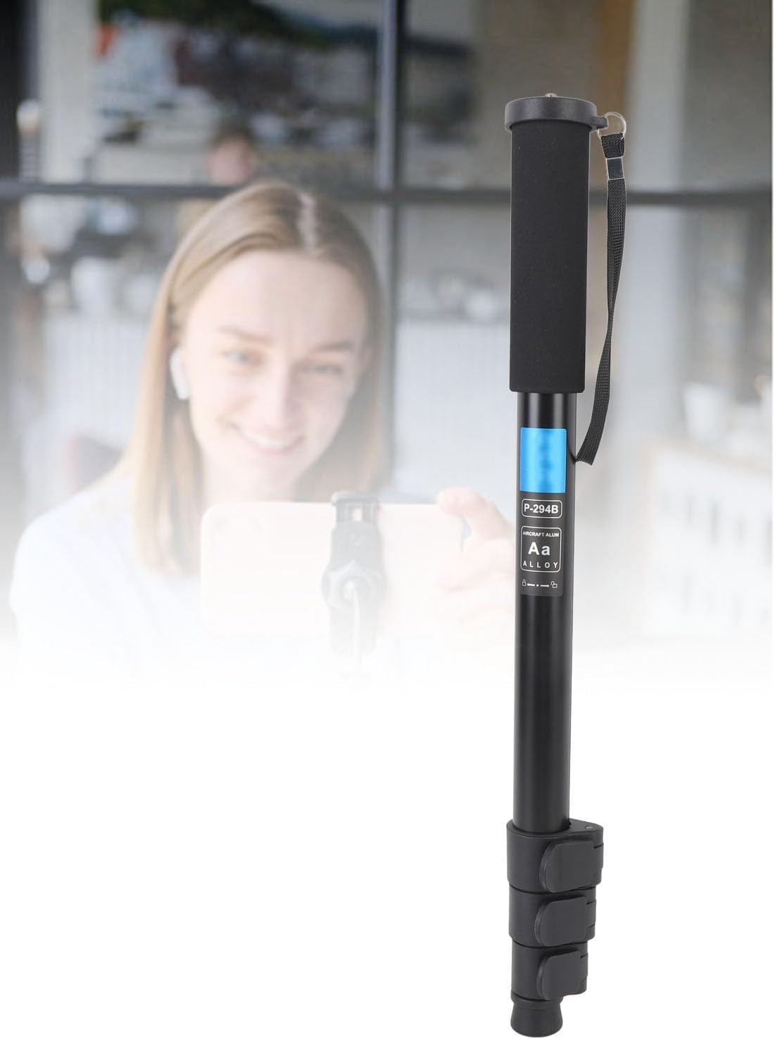 ciciglow Camera Monopod, Professional Telescopic Monopod Anti Slip, Aluminum Alloy Portable Travel Monopod Stand