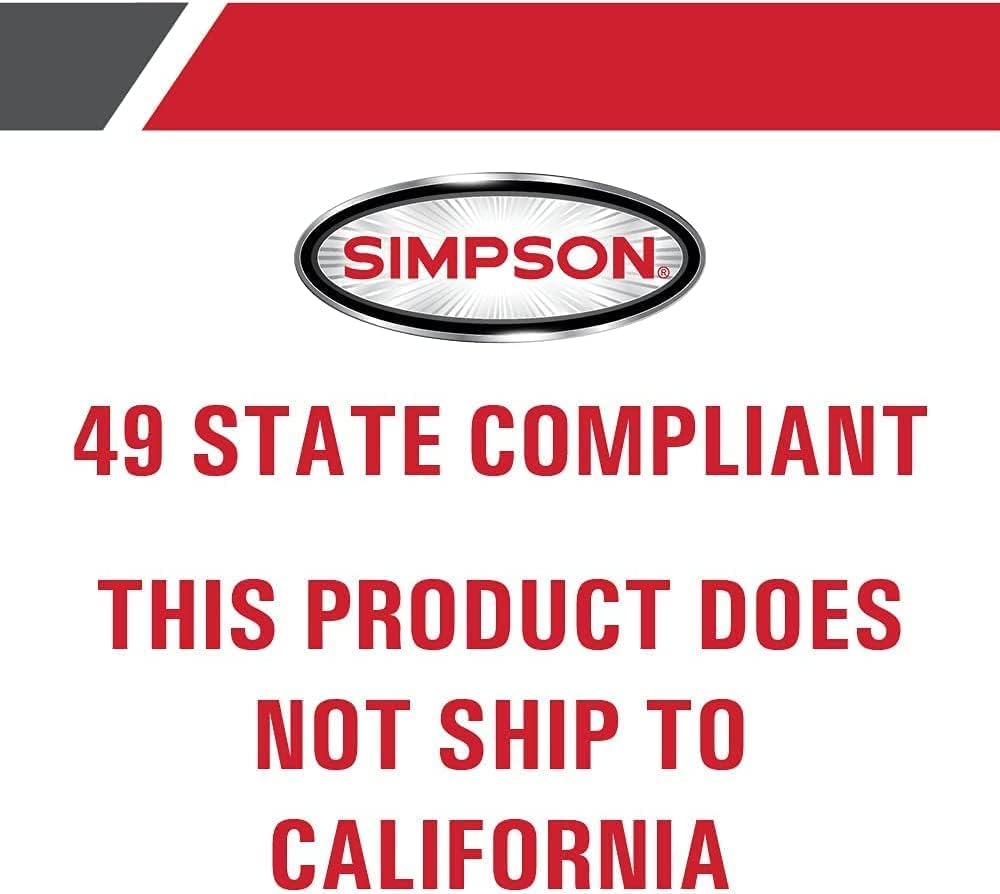Simpson 4200 PSI Gas Pressure Washer, 4.0 GPM Commercial Power Washer, Cold Water, Honda GX390 Engine, 50' Hose, Aluminum Series, 49-State Compliant (ALH4240)