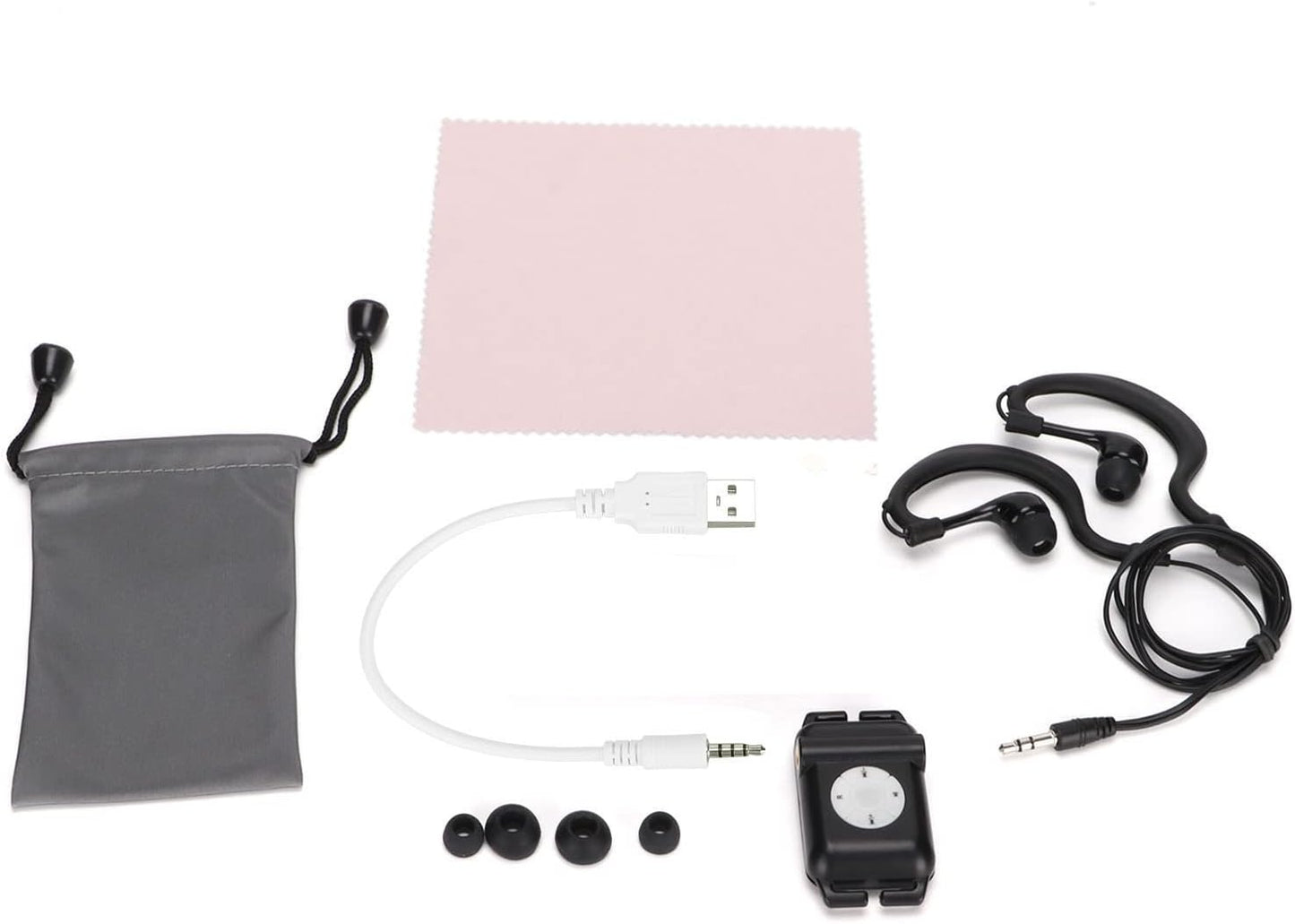Beufee Mp3 Swimming, Swimming Headset Mp3 Swimming MP3 Waterproof Player for Underwater Player Music Player Player