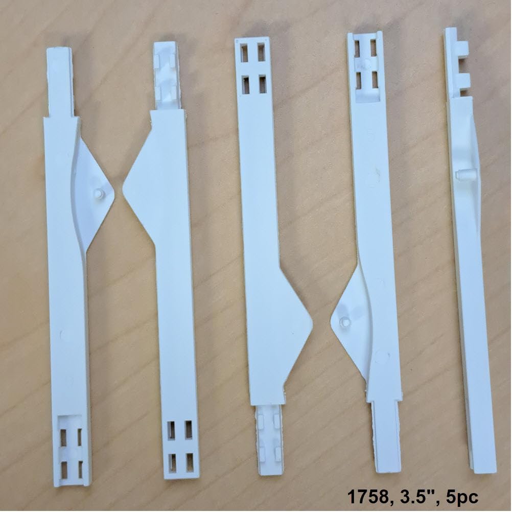 Blind Shade Repair 5pc (3 1/2" - Shutter Clearview Joiner White Long)