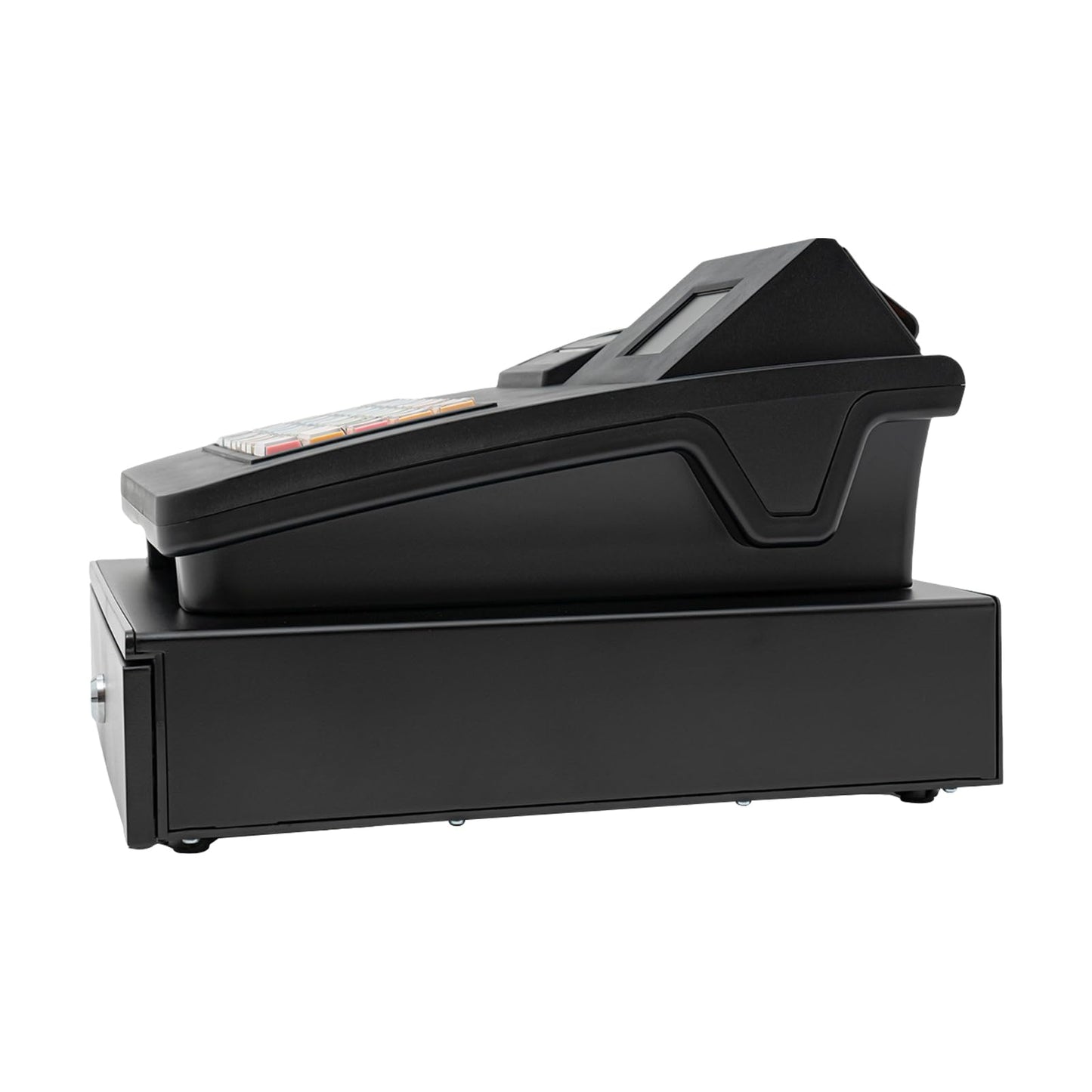 Cash Register for Small Businesses & Restaurant, Electonric caja registradora w/Cash Drawer, 200Dept/1000Items/200Tables/30Tastes/50Clerks/15Reports,Supports Scanner Scale Printer(Black)