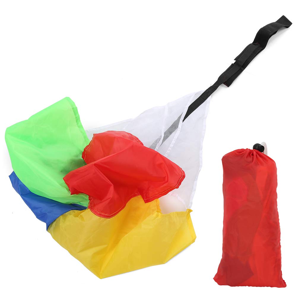 Plplaaoo Speed Chute for Running Training,Resistance Parachute for Sprinting Drills, Adjustable Drag for Kids, Adults & Youth Athletes – with Carry Bag (Colorful)